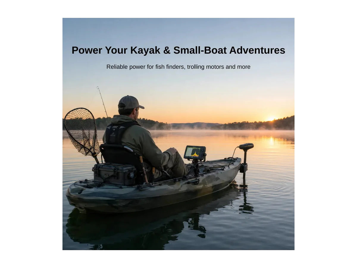 Kayak & Small Boat Battery Kits for Fish Finders & Trolling Motors