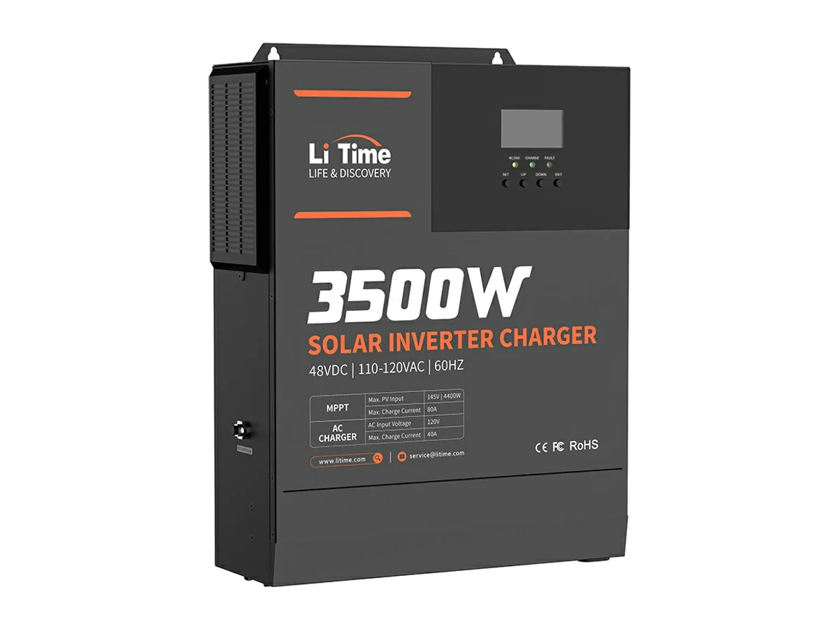 LiTime 48V 3500 Watt Pure Sine Wave All in One Solar Inverter Charger for Home