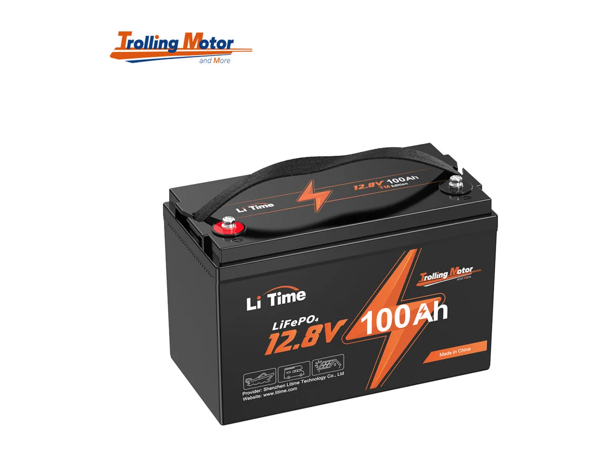 LiTime 12V 100Ah Trolling Motor LiFePO4 Battery, Low-Temp Protection