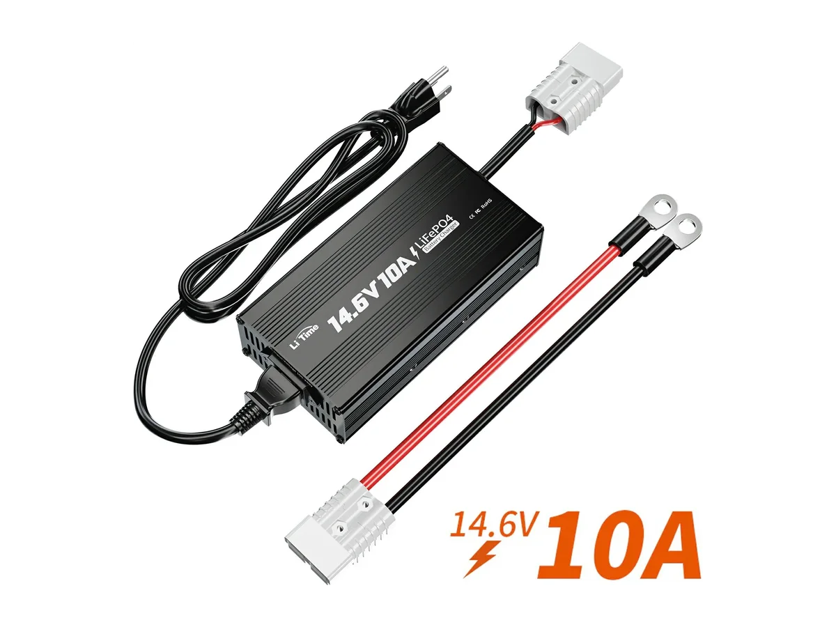 LiTime 12V (14.6V) 10A LiFePO4 Battery Charger