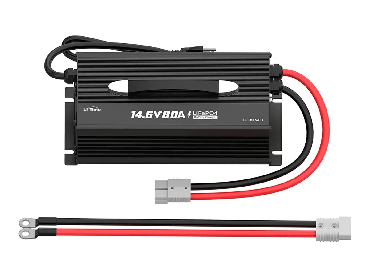 LiTime 12V (14.6V) 80A Mountable LiFePO4 Battery Charger