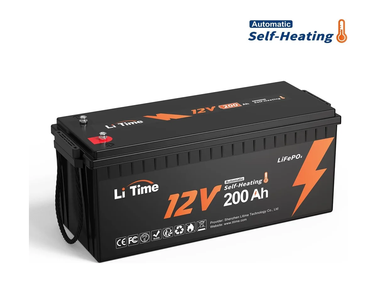 LiTime 12V 200Ah Self-Heating LiFePO4 Lithium Battery