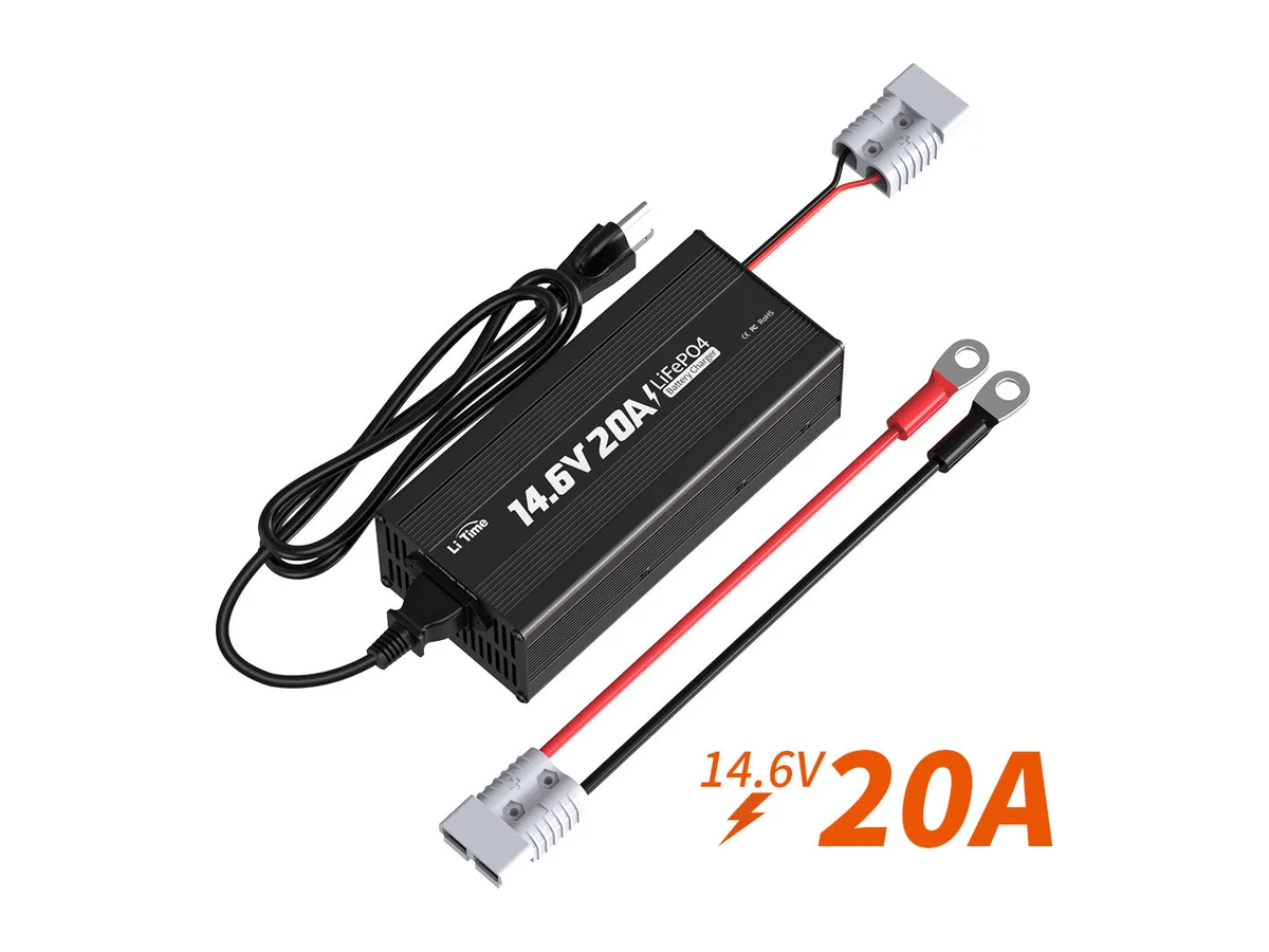 LiTime 12V (14.6V) 20A LiFePO4 Lithium Battery Charger