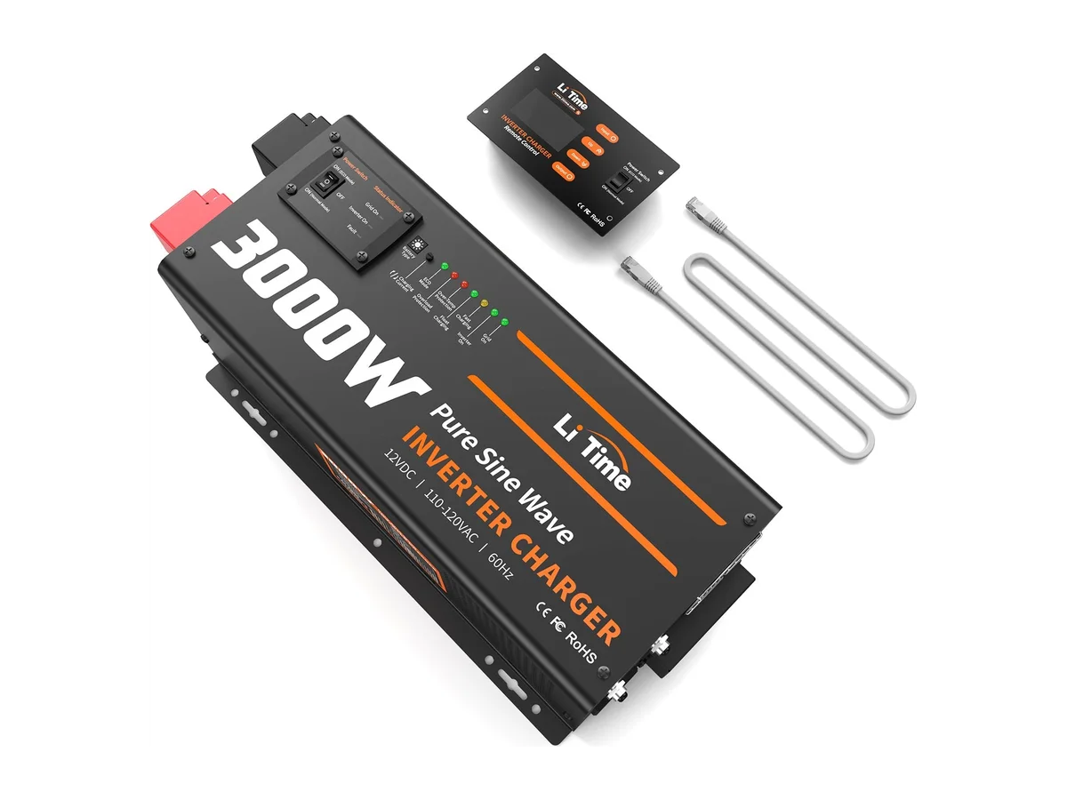 LiTime 3000 Watt Pure Sine Wave Inverter Charger for UPS, RV, Home, Boat