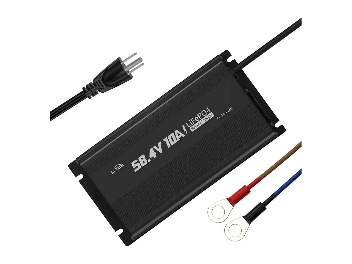 LiTime 48V (58.4V) 10A LiFePO4 Lithium Battery Charger