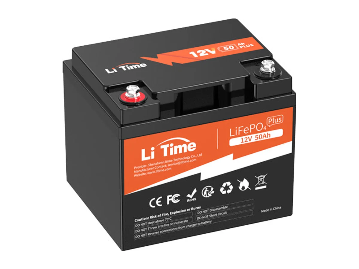 LiTime 12V 50Ah LiFePO4 Lithium Battery
