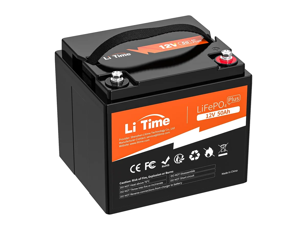 LiTime 12V 50Ah Lithium Battery for RV, Marine and Fish Finder