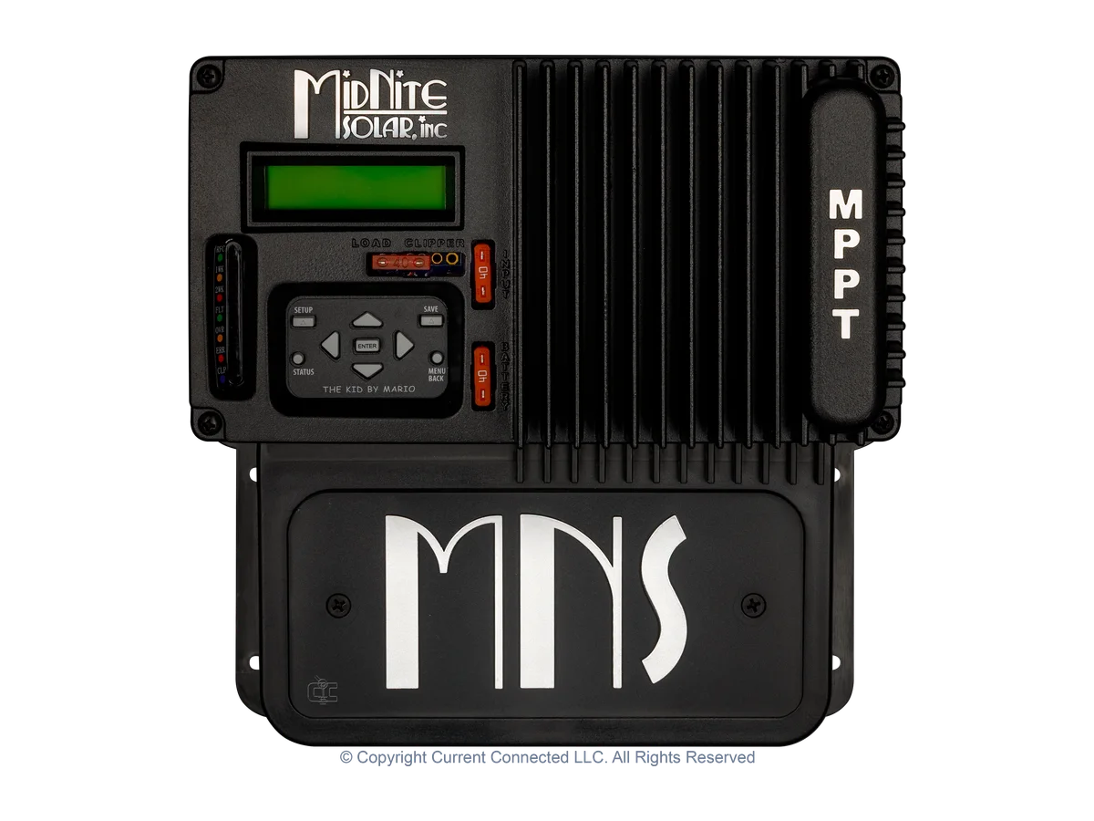 MidNite Solar The KID MPPT Solar Charge Controller for Lead-Acid and Lithium Batteries, DC Load Controller with Automatic Genstart
