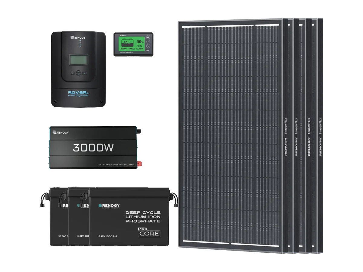 11.52kWh Power Kit | 300Ah Batteries, 3000W Inverter