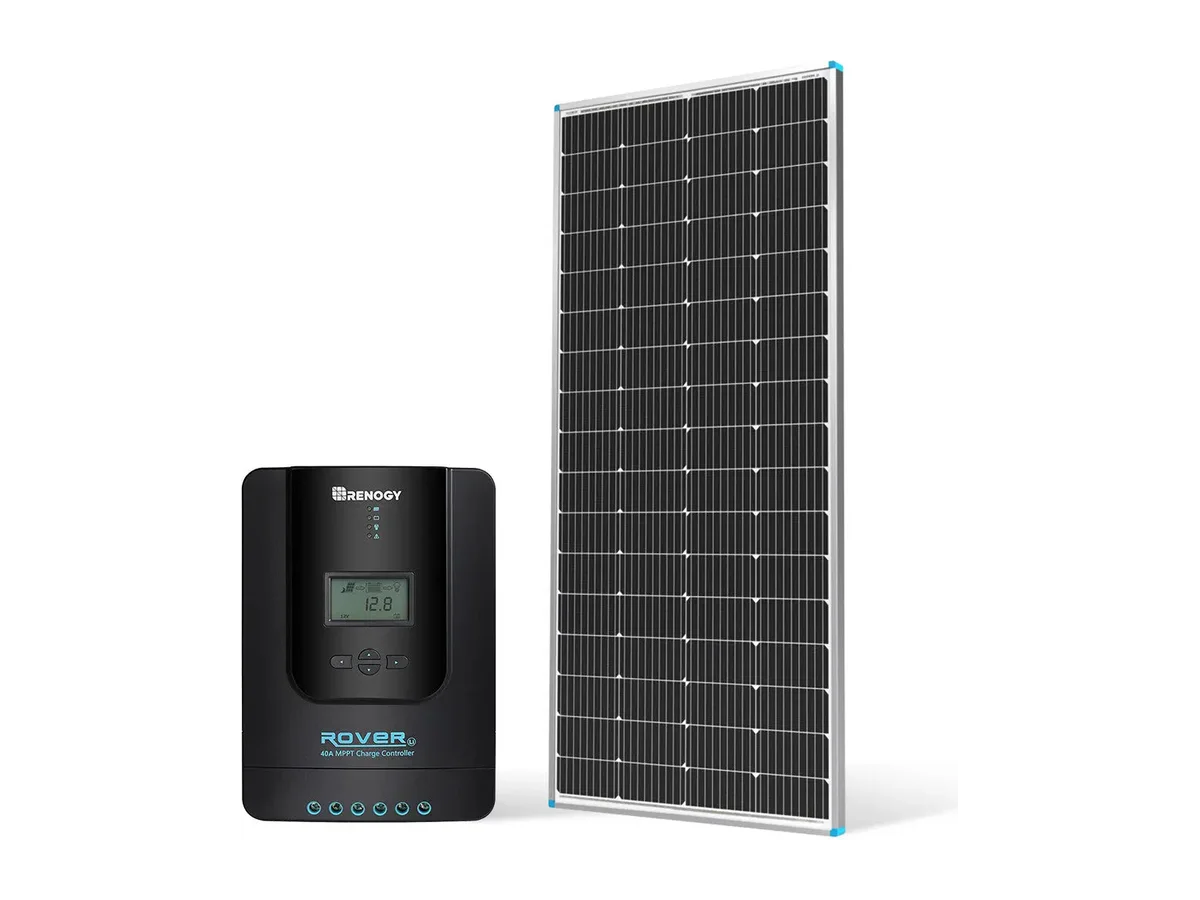 200 Watt 12 Volt Monocrystalline Solar Panel with 40 Amp MPPT Charge Controller