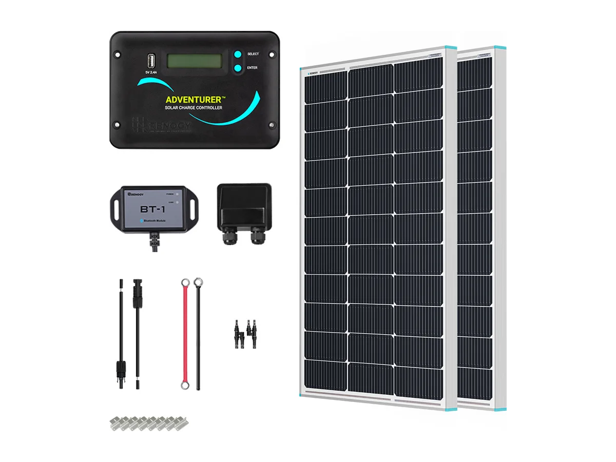 200W 12V Essential Solar Panel Kit