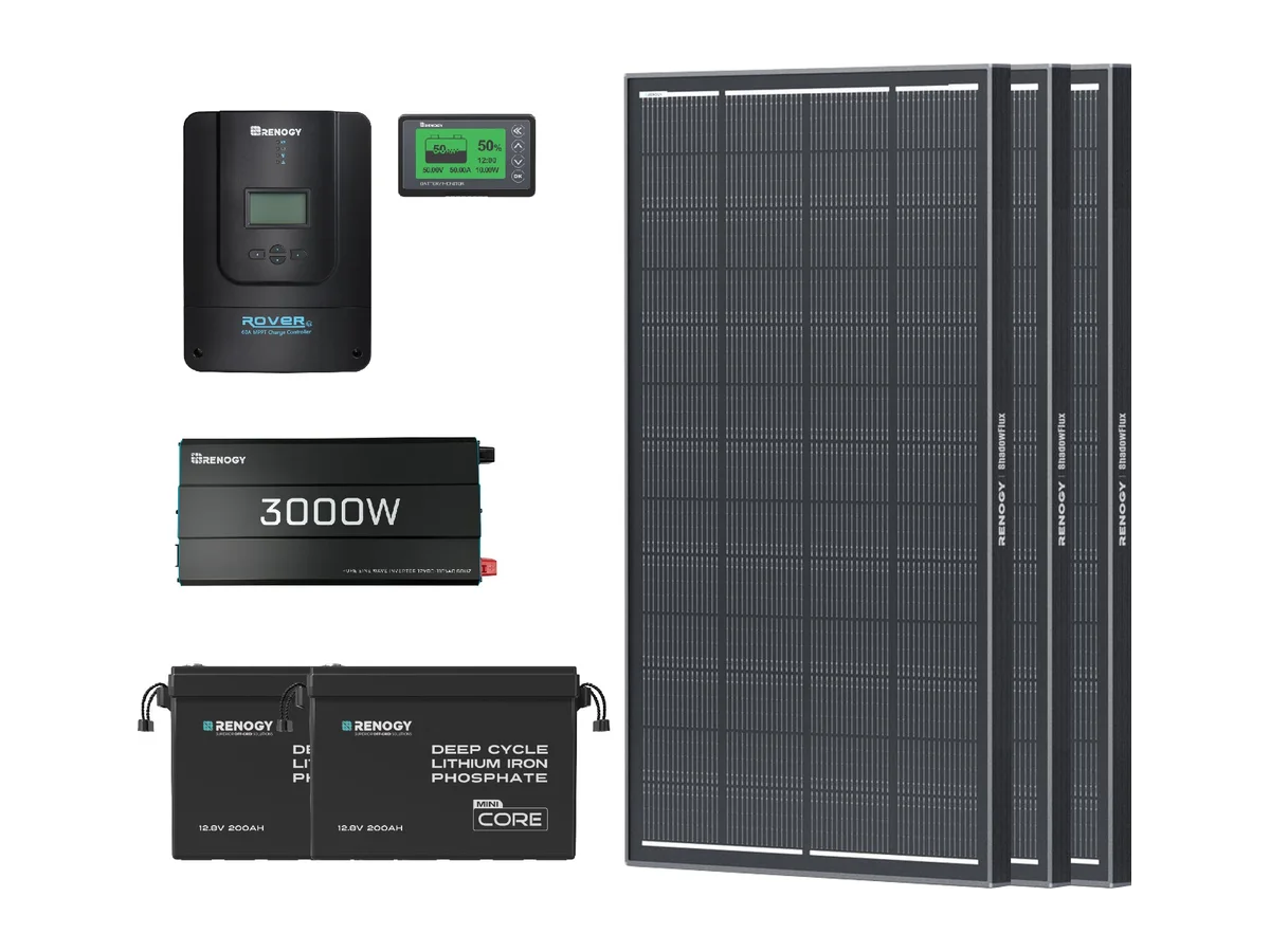 5.12kWh Power Kit | 200Ah Batteries, 3000W Inverter