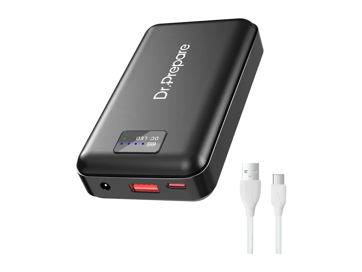 Dr. Prepare 16000mAh Portable Battery Fast-Charging Power Bank for Heated Vest