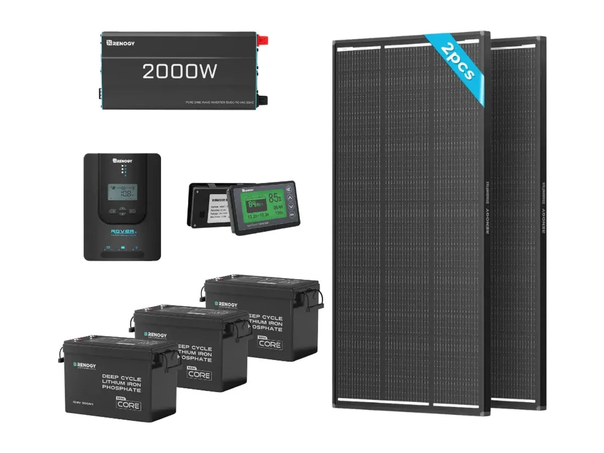 11.52kWh Power Kit | 400W/800W Shadowflux Panel, 2000W Inverter