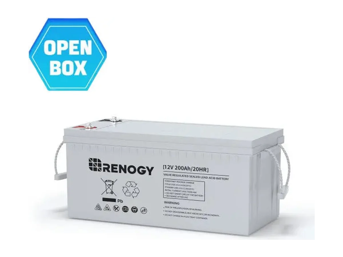 Open Box Deep Cycle AGM Battery 12 Volt 200Ah