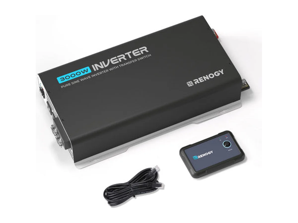 3000W/2000W/1000W 12V Pure Sine Wave Inverter with UPS Transfer Switch