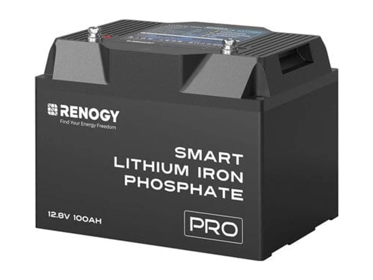 Renogy 12V 100Ah Pro Smart Lithium Iron Phosphate Battery w/Bluetooth & Self-heating Function