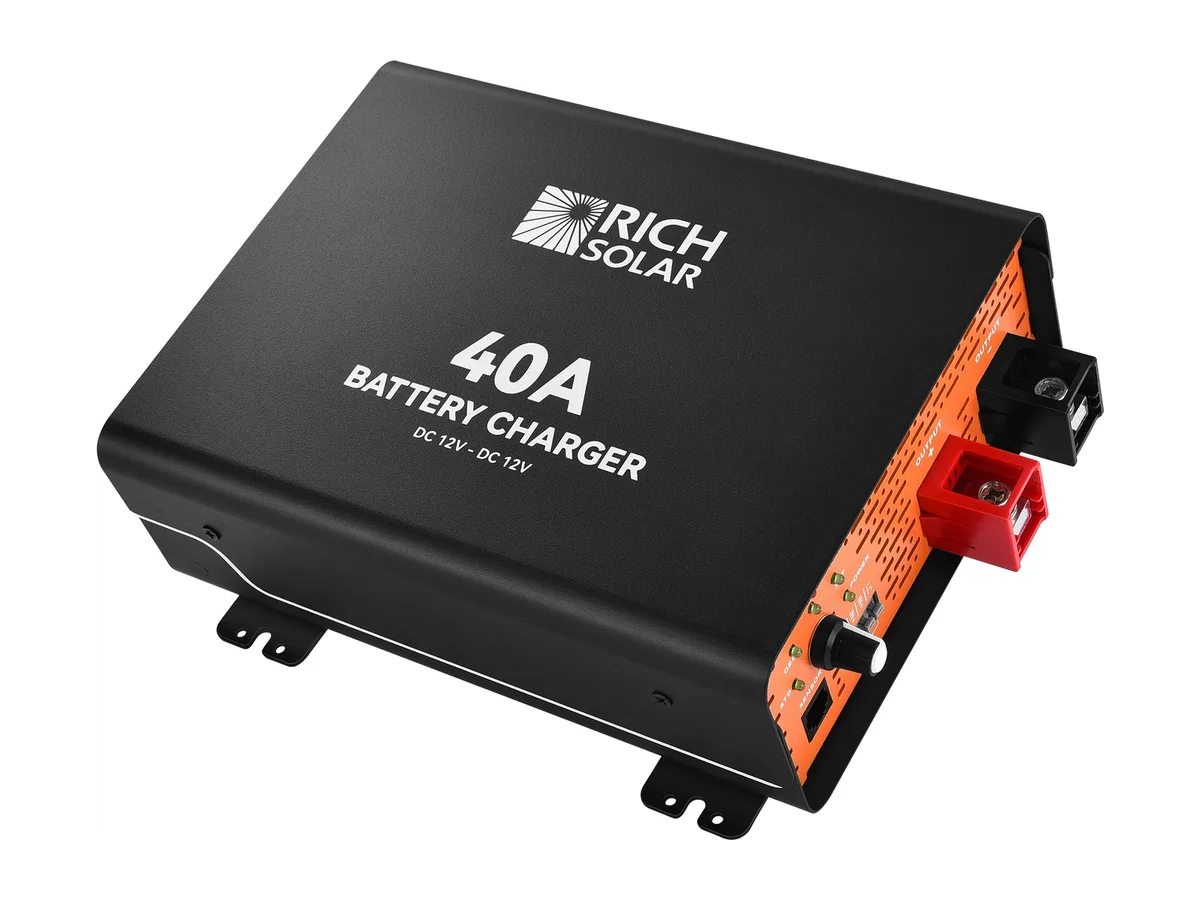 12V 40A DC-DC Battery Charger for RVs, Vans, Boats & Off-Grid Systems | Lithium & Lead-Acid