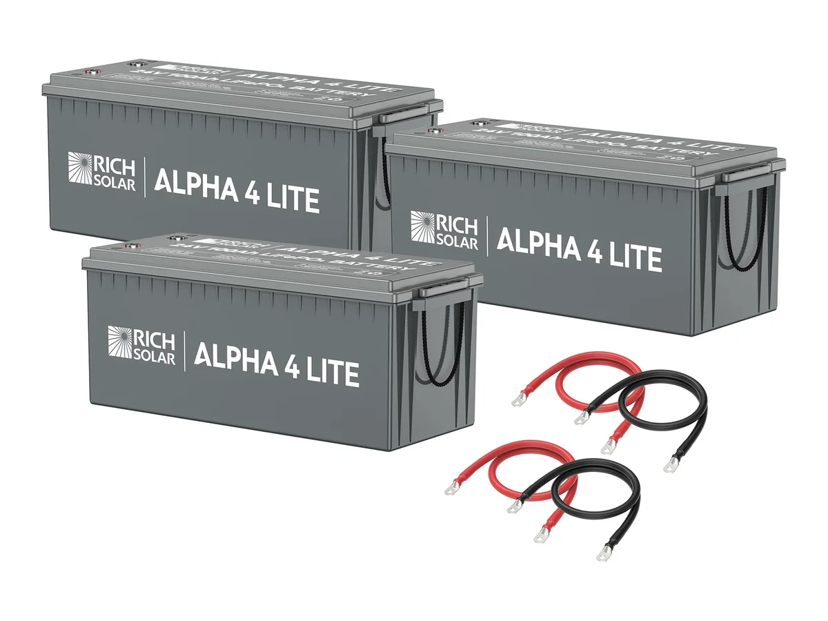 24V - 300AH - 7.6kWh Lithium Battery Bank