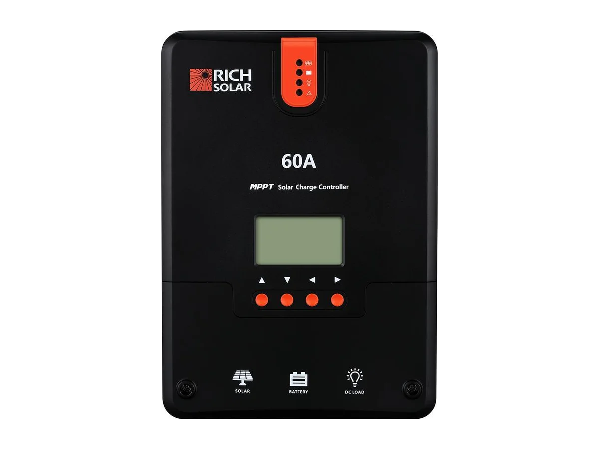 Rich Solar 60 Amp MPPT Solar Charge Controller | Works for 12V/24V/36V/48V Solar Systems