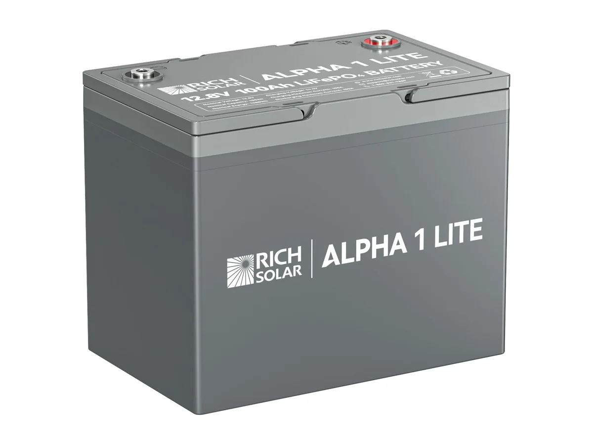 ALPHA 1 LITE | 12V 100Ah LiFePO4 Battery | Lightweight 12V Lithium Battery for RVs, Trailers, Vans, Boats, Off-Grid | 4,000 Lifetime Cycles | Best Value