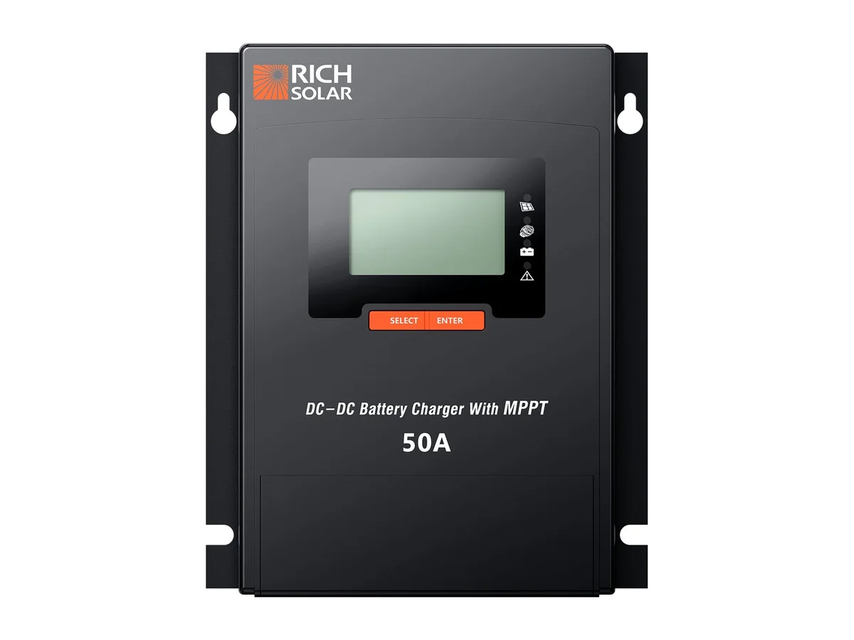BRAVO 50 DC | 50 Amp DC-DC Solar Charge Controller with MPPT | Premium 50A 12V/24V DC-DC Solar Controller with MPPT for RVs, Trailers, Campers, Vans, Boats, Off-Grid | #1 Ranked DC to DC Solar Controller