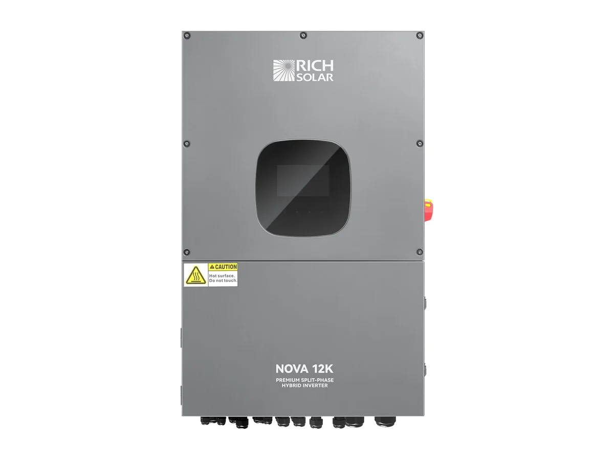 NOVA 12K | 12000 Watt 48V Split Phase Hybrid Inverter | 12000W PV Input, 10000W Continuous Output 120/240V | Premium 12000W 48V Hybrid Inverter for Cabins, ADUs, Tiny Homes, Residential, Agriculture, Off-Grid, On-Grid | UL 1741 Certified