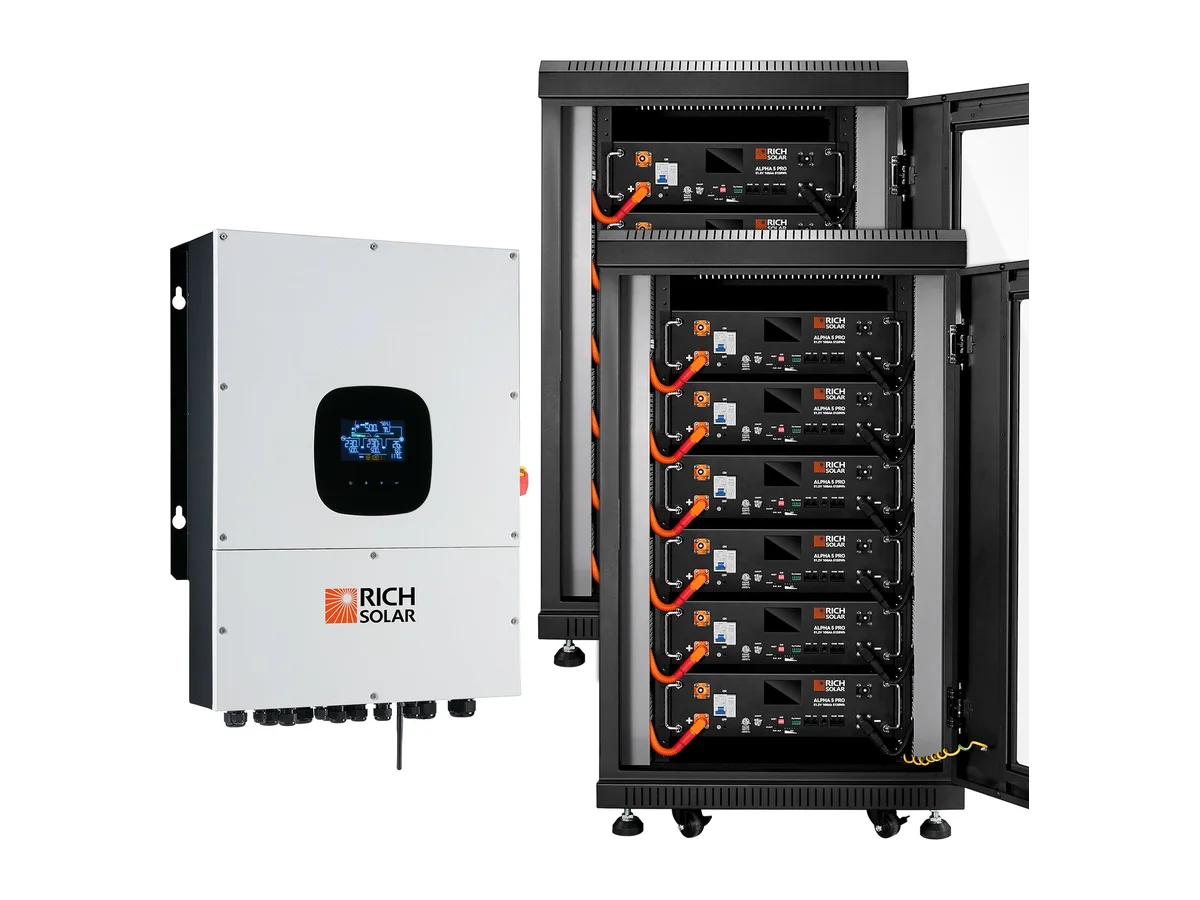 NOVA 12K PV Hybrid Inverter Solar Kit | 61.44kWH Server Lithium Battery [KIT-SR0002]