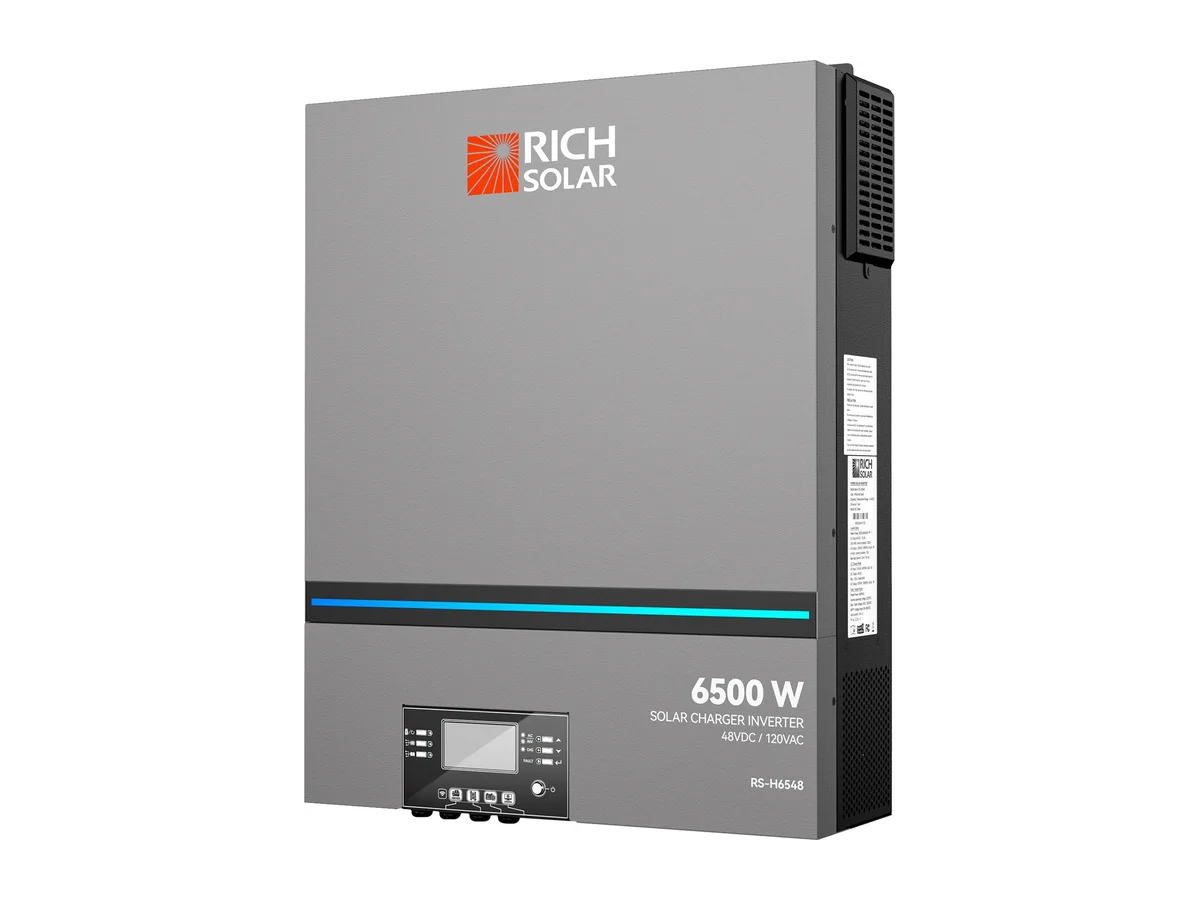 NOVA 6K | 6500 Watt (6.5kW) 48 Volt Off-Grid Hybrid Solar Inverter | 550V PV Input | Powerful 6500W 48V Hybrid Inverter for RVs, Cabins, Tiny Homes, ADUs, Residential, Commercial, Off-Grid | UL Certified