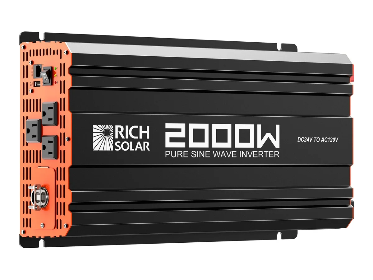 NOVA PURE MAX 2K | 2000 Watt (2kW) 24 Volt Industrial Pure Sine Wave Inverter | Premier 2000W 24V Off-Grid Inverter for RVs, Trailers, Campers, Vans, Trucks, Overlanders, Boats | #1 Ranked 24V Pure Sine Wave Inverter | UL 458 Certified