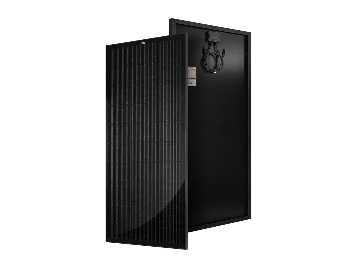 Rich Solar MEGA 200W Solar Panel, All-Black Monocrystalline Solar Panels for RV or Mobile Applications