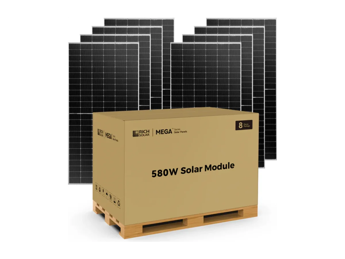 Rich Solar MEGA 580 Watt Bifacial Premium Grid-tie or Off-grid Solar Panel