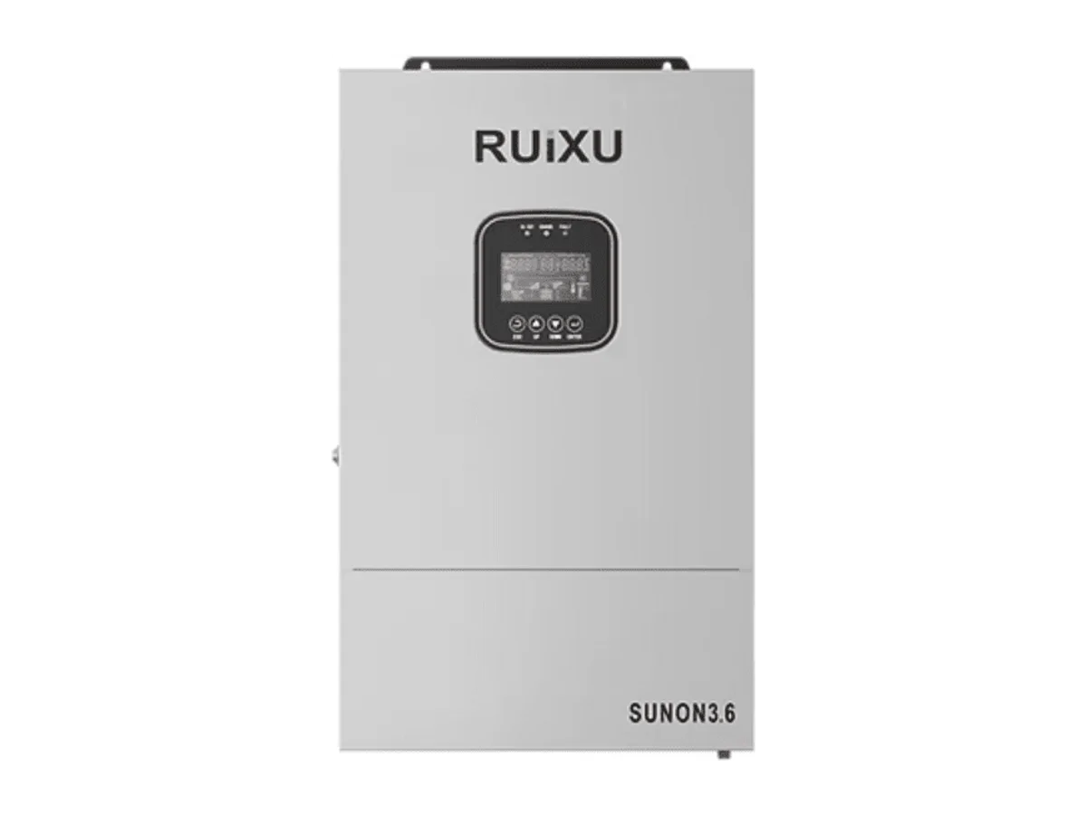 RUiXU SUNON3.6 Off-Grid Inverter | 3.6kW | 48V | Stackable to 21.6kW | UL1741 Certified | Hybrid Solar & Grid Charging | WiFi Monitoring