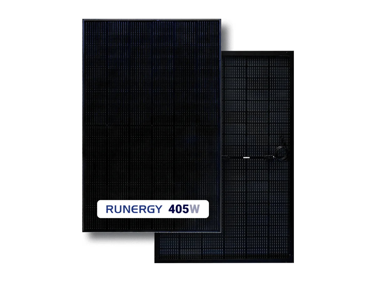 Runergy 405W Bifacial Dual Glass Solar Panel - HY-DH108P8B