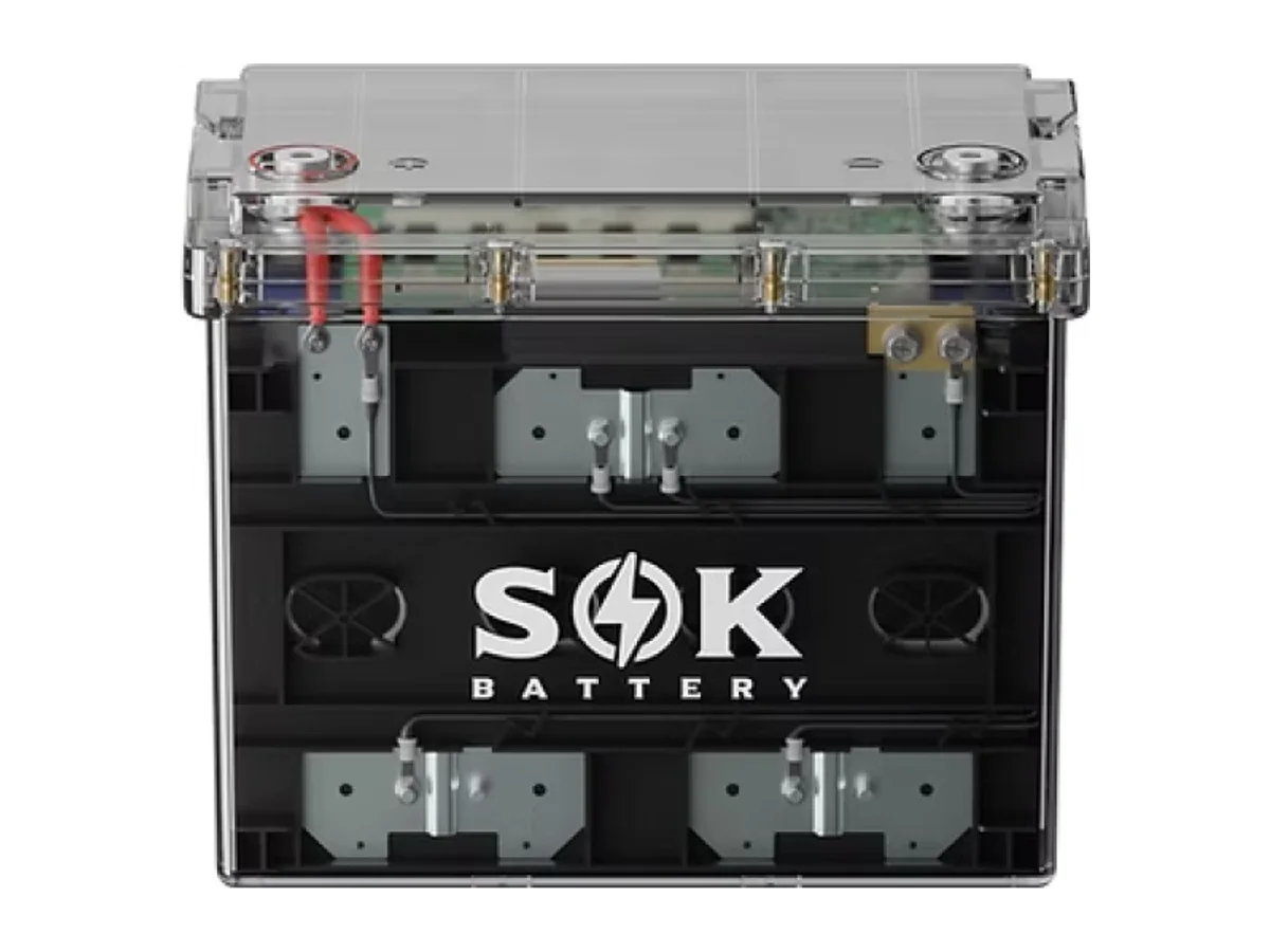 SOK 12V100Ah LiFePO4 Battery Bluetooth, Clear Sealed Box