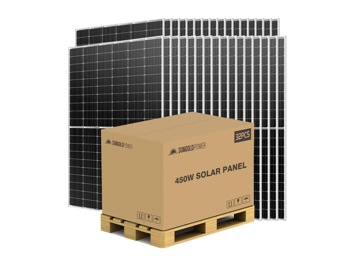 450W MONO PERC SOLAR PANEL FULL PALLET (32 PANELS) UL 61730 CEC Listed