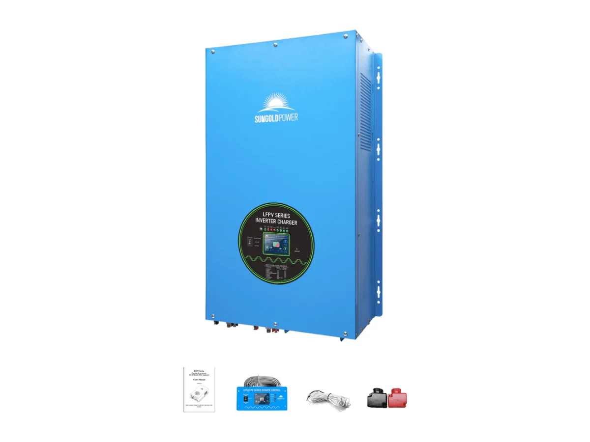 Sungold Power 12kW 48V Split-Phase Pure Sine Wave Inverter Charger | 36,000W Surge | 120/240V Output (240V Input) | 115A Charger (PFC) | AGS + Remote + BTS | No MPPT