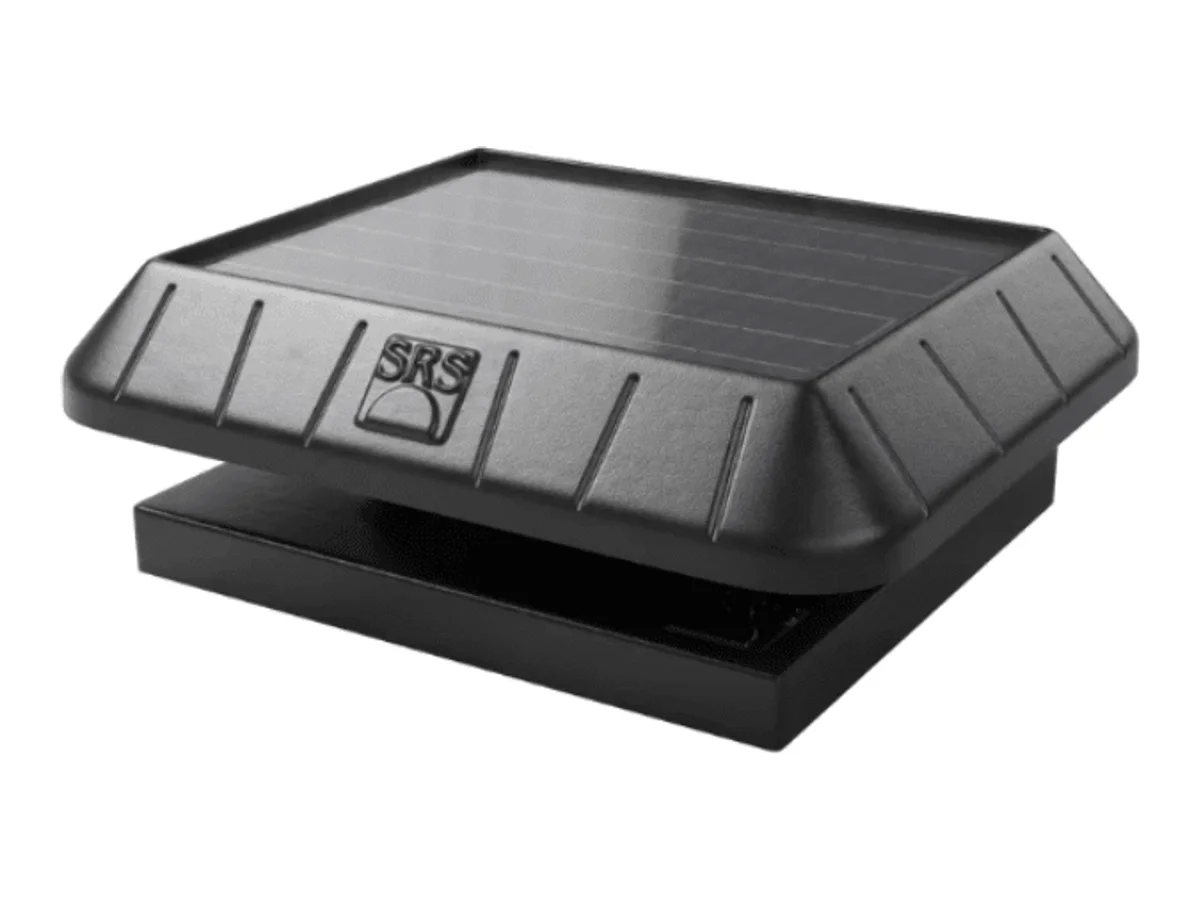 SunRise Solar Attic Fan with Integrated Solar Panel | 30W–45W Options | Flat or Curb Base | Up to 2,800 sq/ft Cooling
