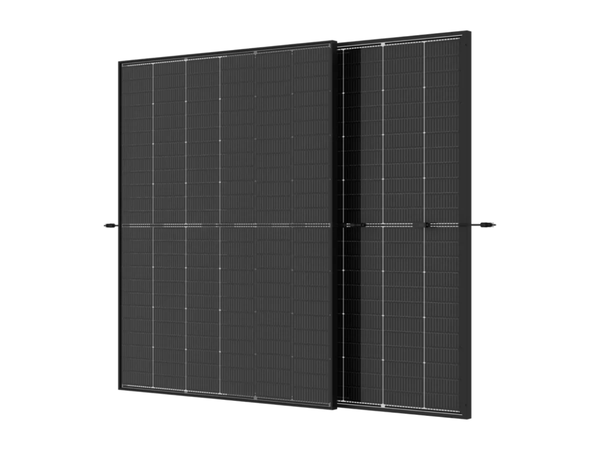 Trina Solar 445W Bifacial Solar Panels, Vertex S Glass, 144 Monocrystalline Cells, All-Black Frame for Residential Solar Power