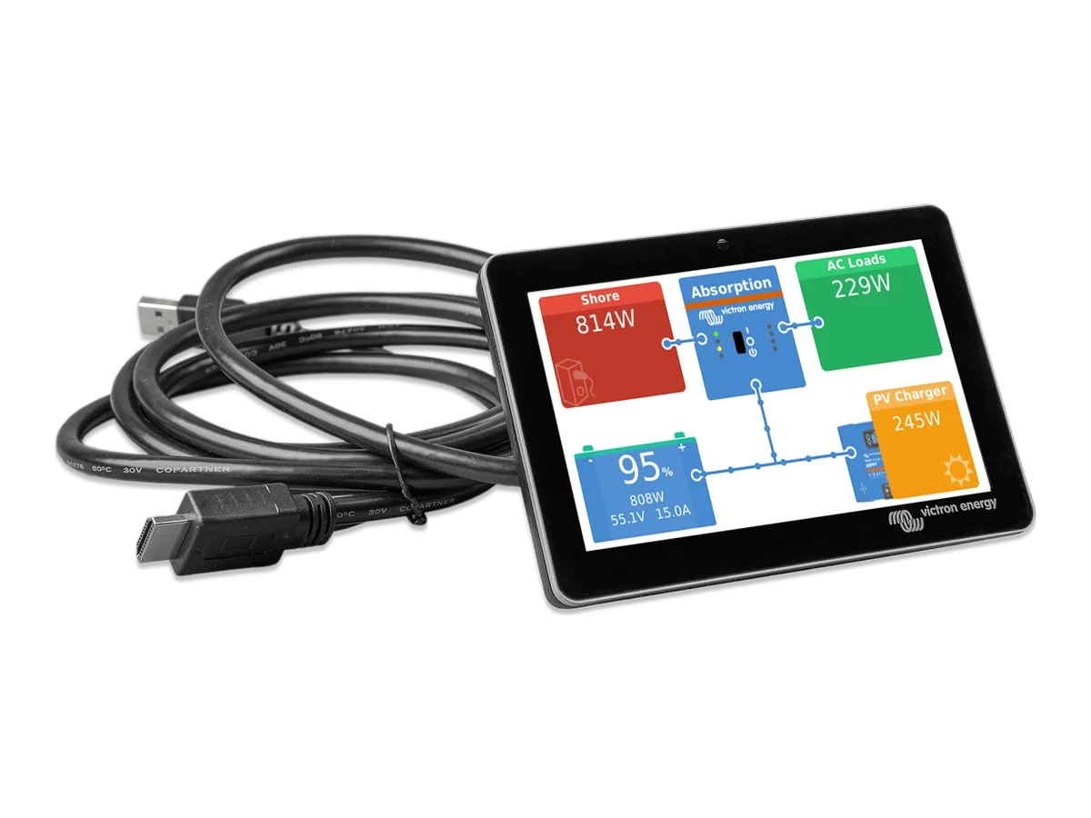 Victron Energy GX Touch 50, GX Touch 70 Display for Cerbo GX, 5in and 7in Options for Live Monitoring