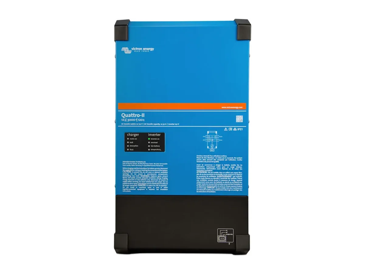 Open Box Victron Quattro-II 12V 3000VA 2 x 120V