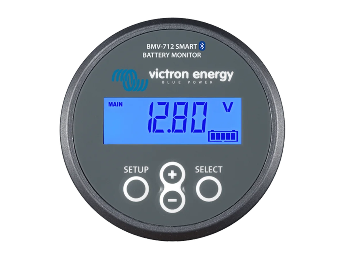 Victron BMV-712 Smart Battery Monitor for Voltage and State of Charge on Lithium and Lead-Acid Battery Banks