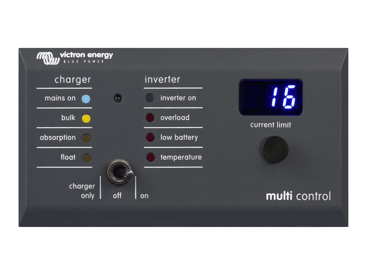 Victron Energy Digital Multi Control 200/200A, Input Current Limiter and Remote On/Off Switch for Victron Systems
