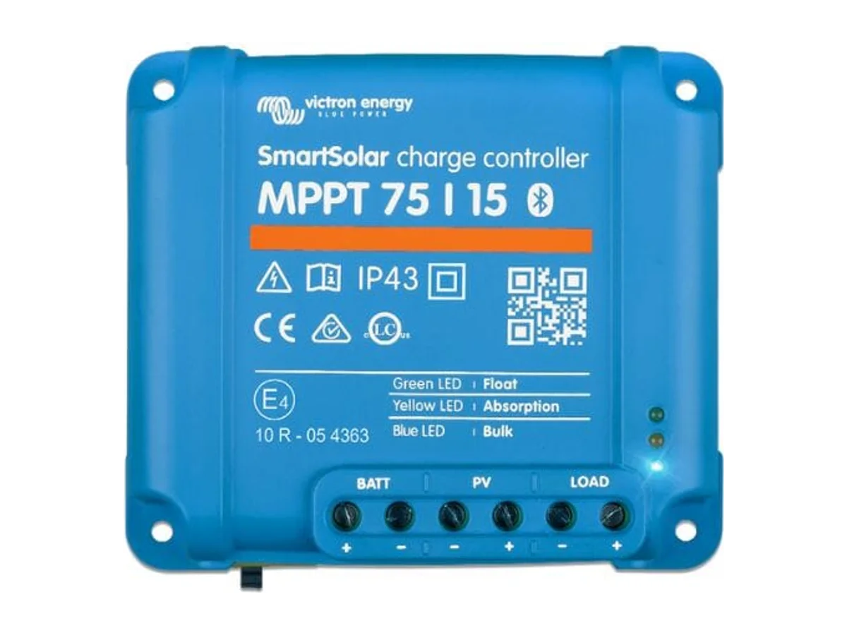 Victron Energy SmartSolar MPPT 75V 15 amp 12/24-Volt Solar Charge Controller (Bluetooth)