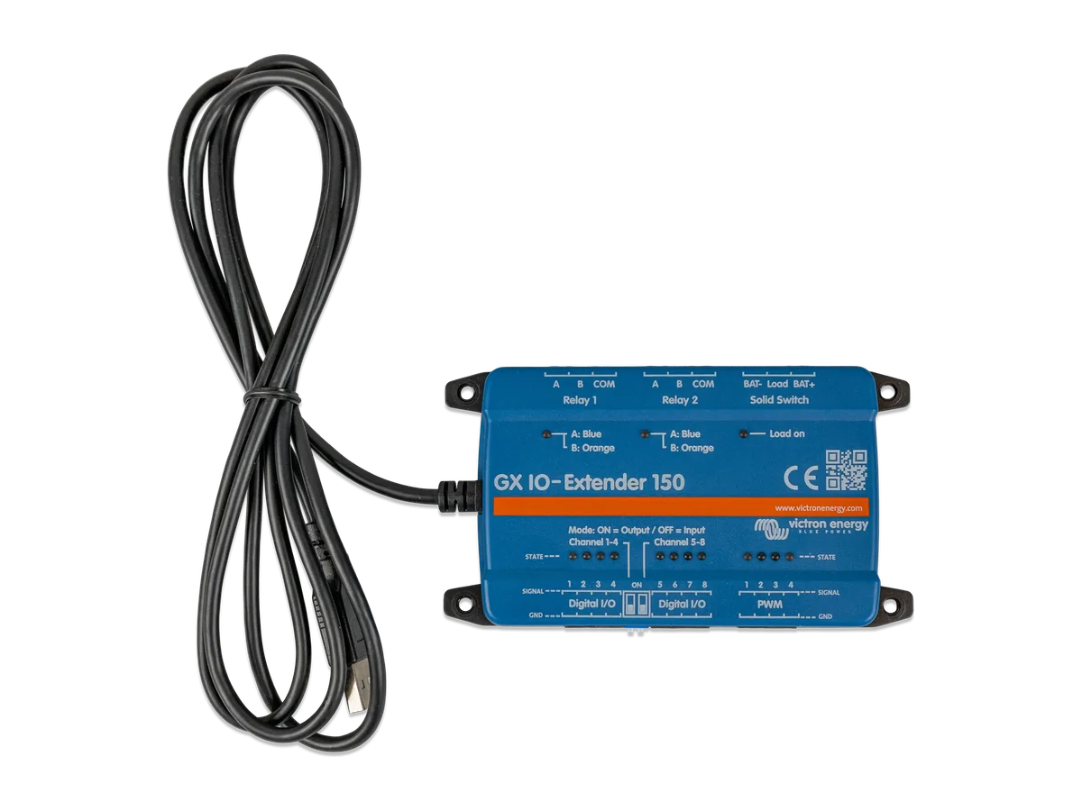 Victron Energy GX IO-Extender 150, GX Device Input/Output Expansion for Relays, Sensors, and More
