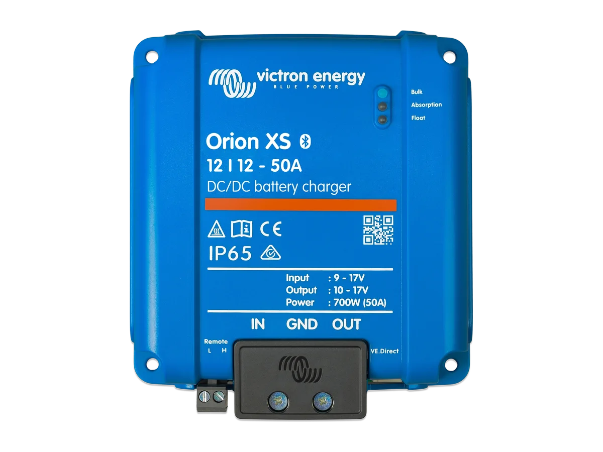 Victron Energy Orion XS DC-DC Battery Charger, XS 12/12-50A, XS 12/12-70A, and XS 1400 Options for 12V or 24V Batteries