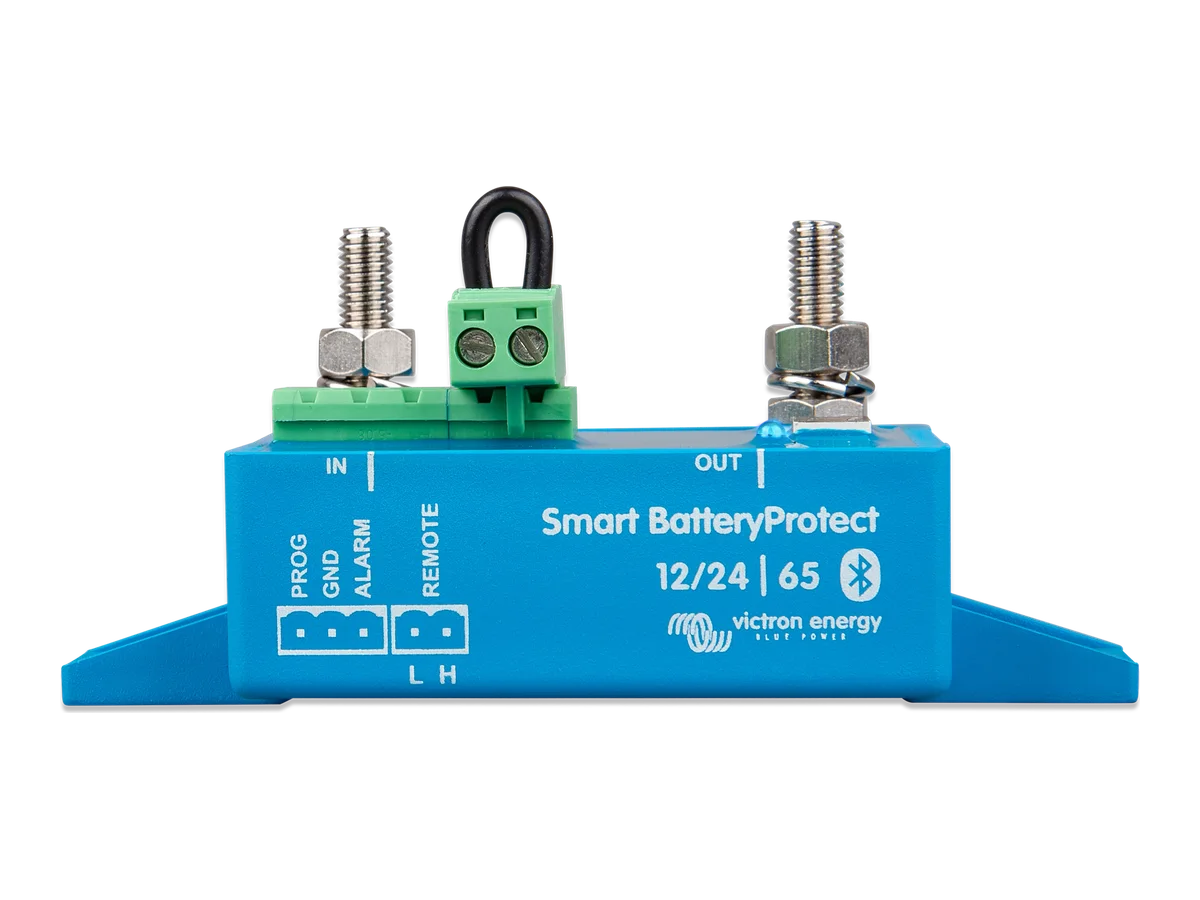 Victron Smart BatteryProtect for 12V-48V Systems, Automatic Load Disconnection and Reconnection with Loads up to 220A, Bluetooth Capability