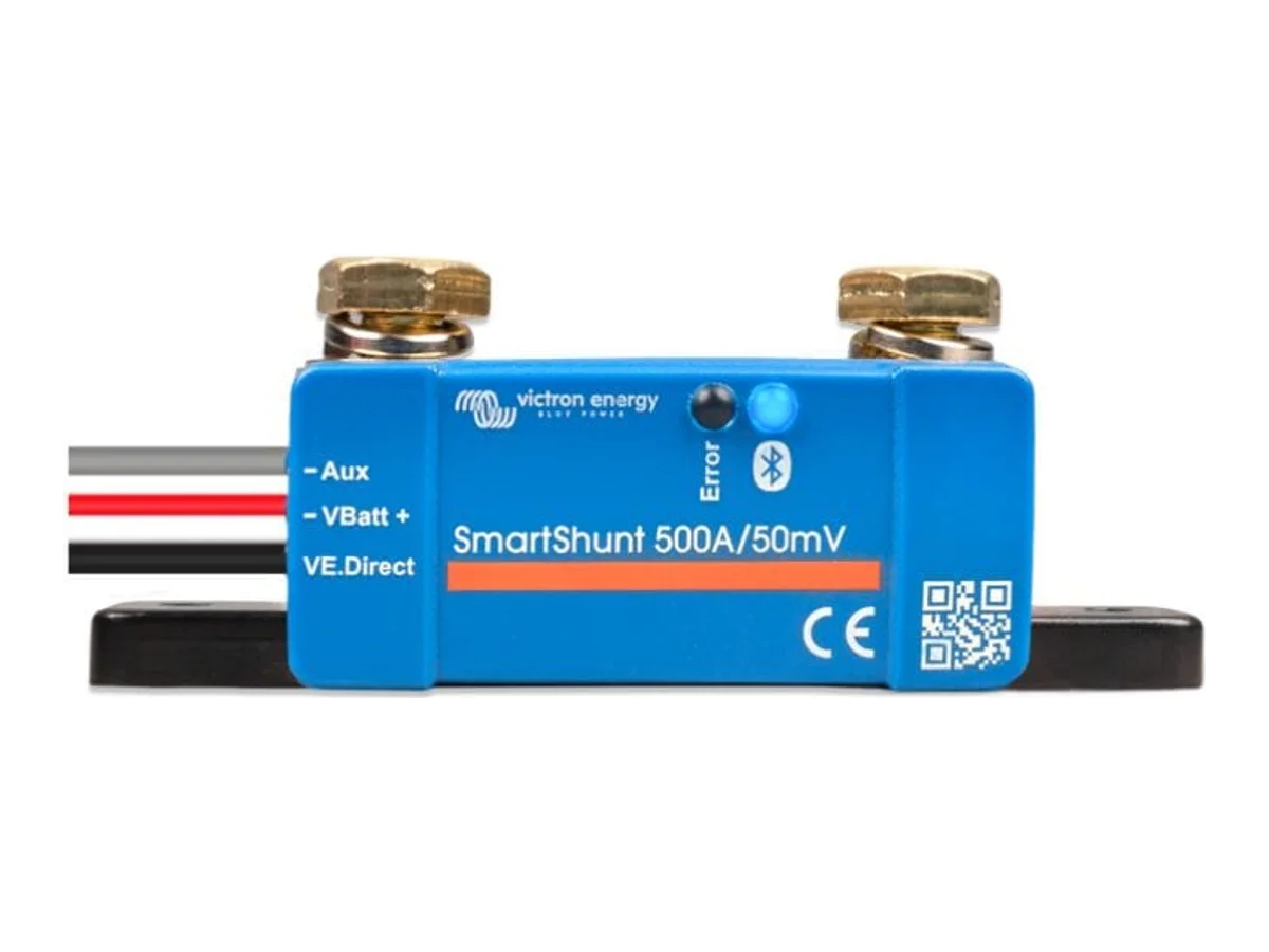 Victron Energy SmartShunt IP21, 300A-2000A Rated Shunts for Measuring Current Flow and Calculating State of Charge