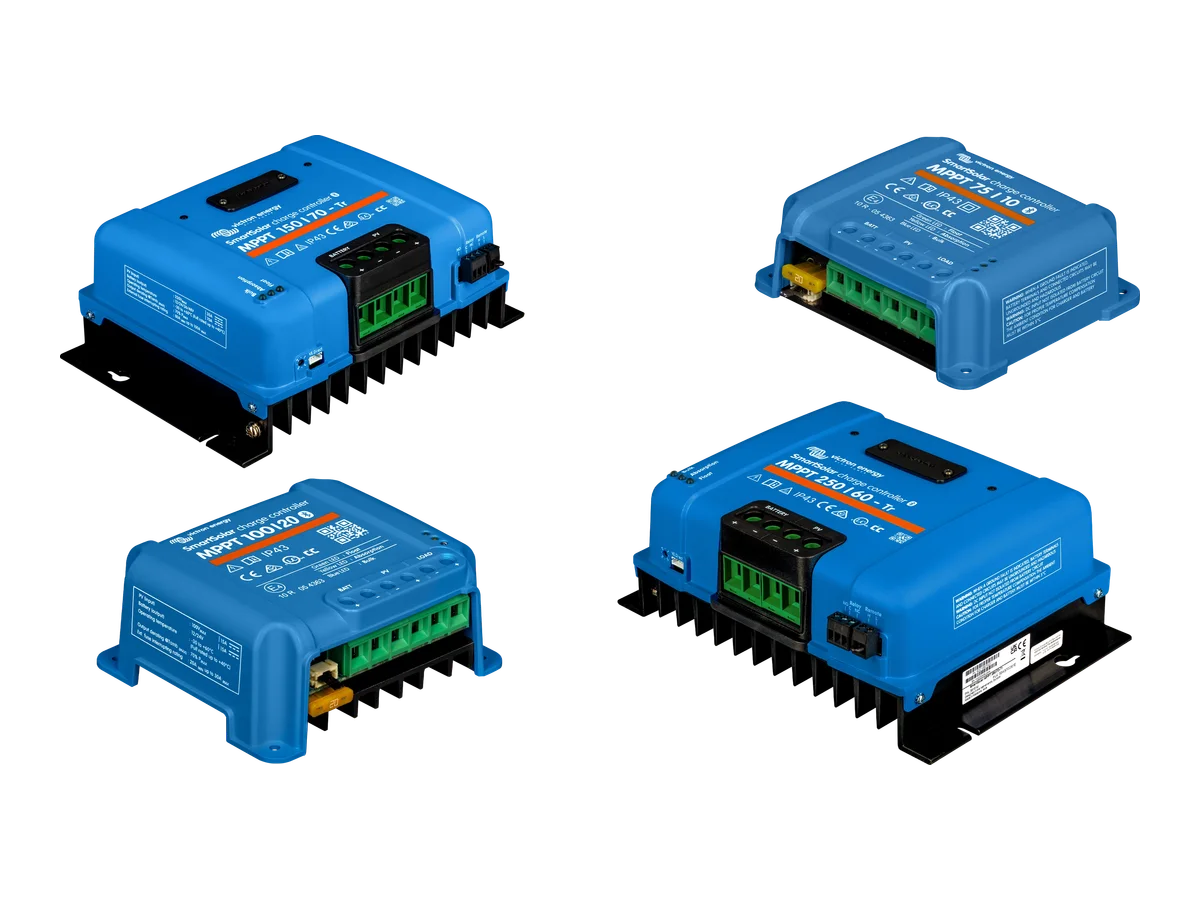 Victron Energy SmartSolar MPPT Charge Controller VE.Direct, 75V-250V Solar Input, 10A-70A Battery Charger