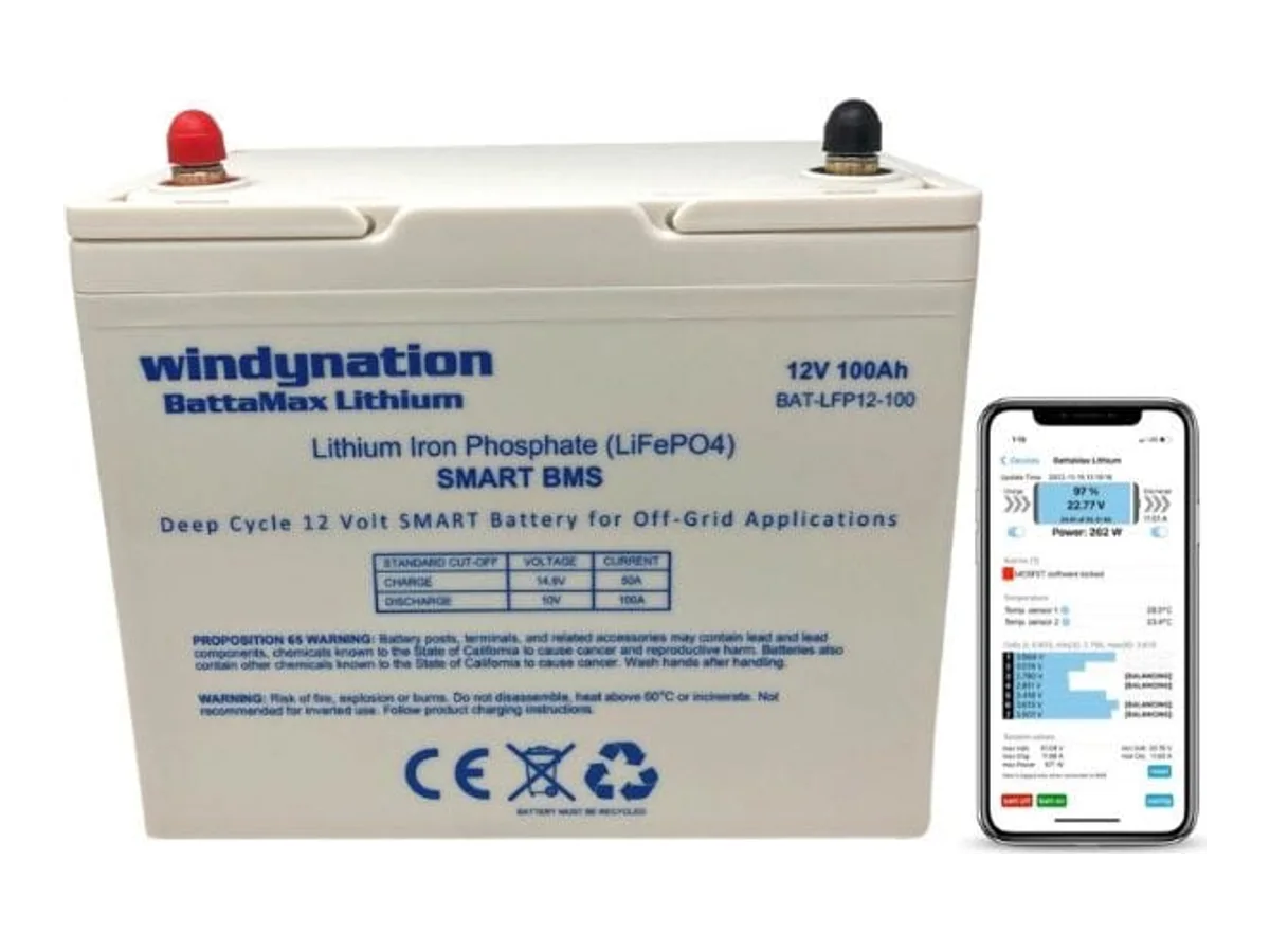 Lithium LIFePO4 100ah 12 Volt BattaMax